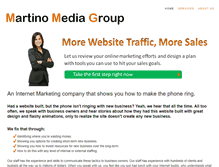 Tablet Screenshot of martinomediagroup.com